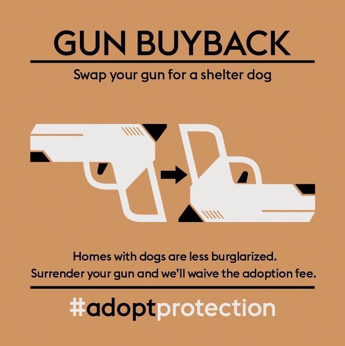 Ignoring The Politics, This Anti-Gun Pro-Adoption Poster Design