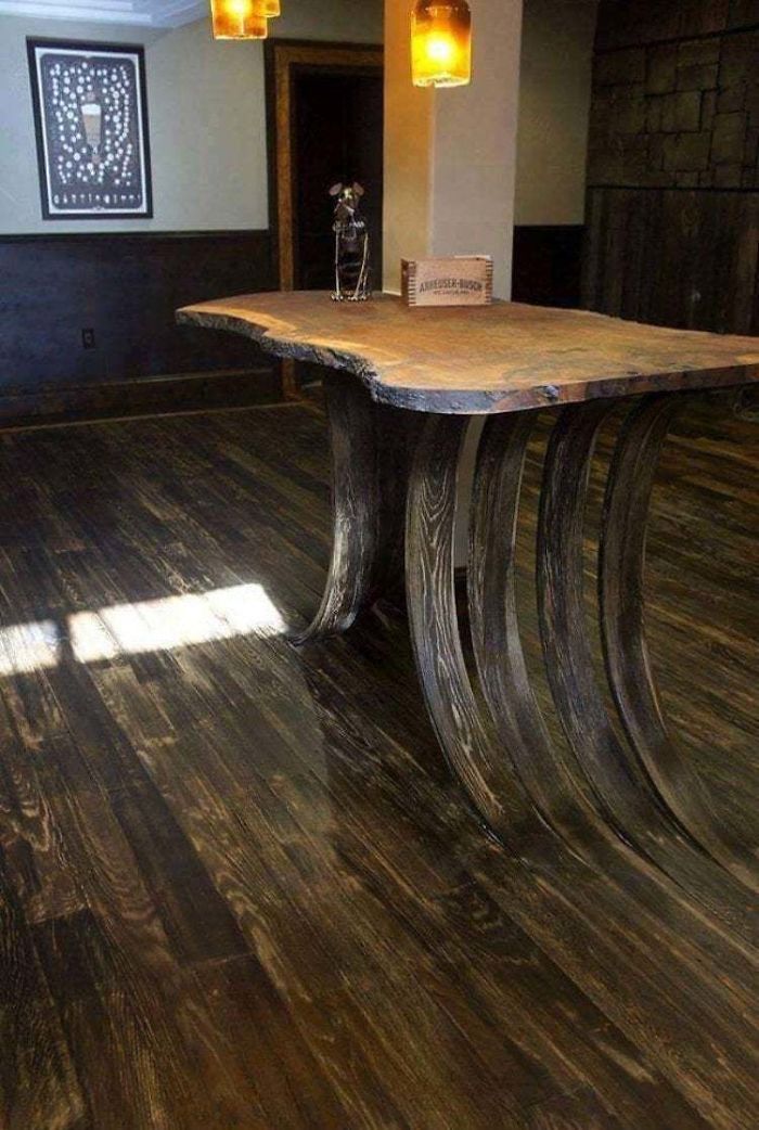 The Hardwood Floor Grew A Table