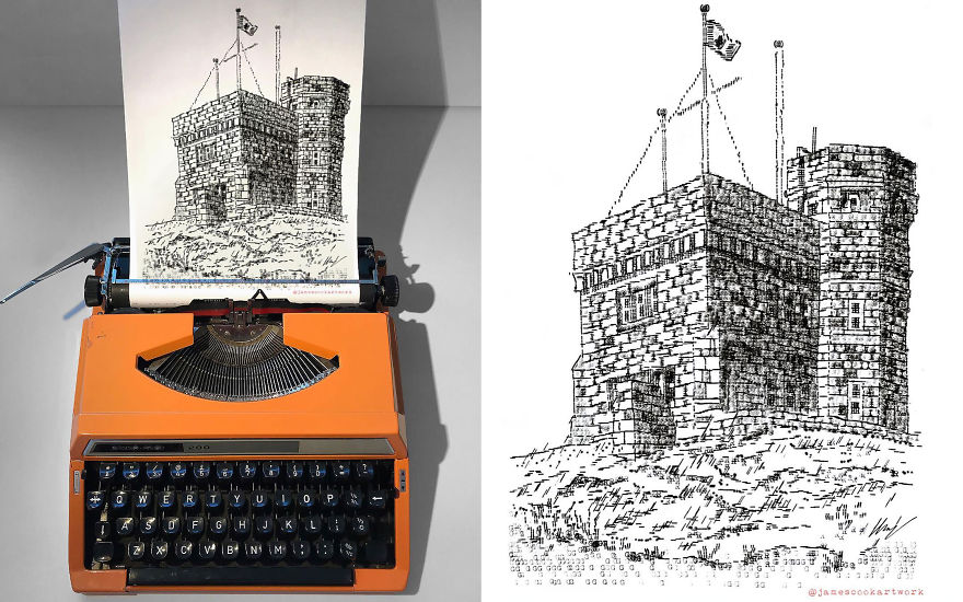 This Young Artist Makes Amazing Drawings With A Typewriter