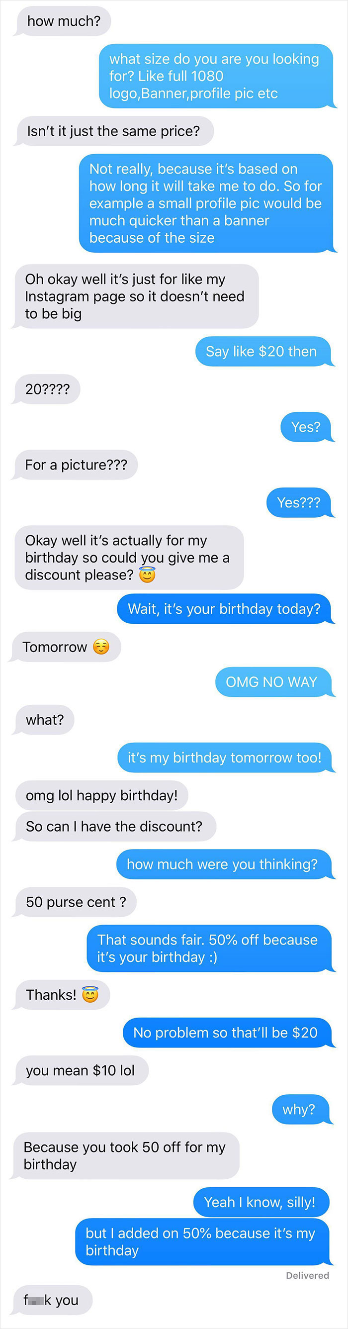 Can I Have A Birthday Discount?