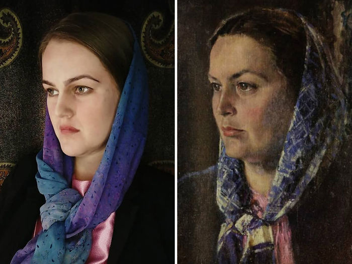 Alexander Nikolaevich Samokhvalov "Retrato De Mujer" (1960s)