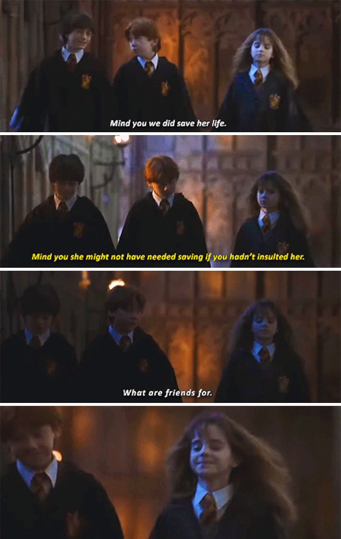 Ron Kind Of Apologizes To Hermione (Sorcerer's Stone)