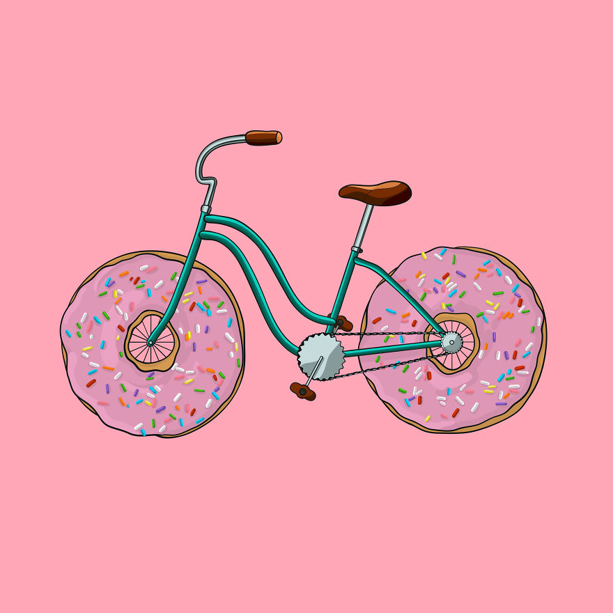 Artist With A Sweet Tooth Makes Punny Junk Food Illustrations