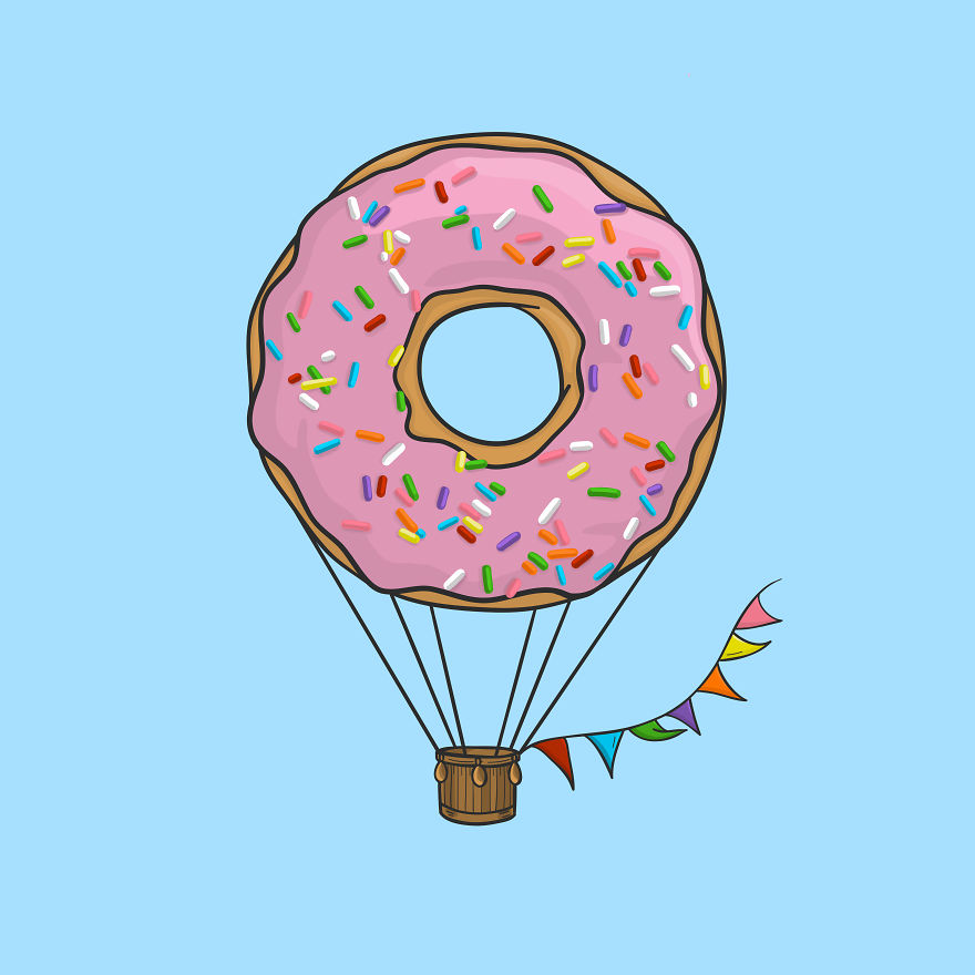 Artist With A Sweet Tooth Makes Punny Junk Food Illustrations