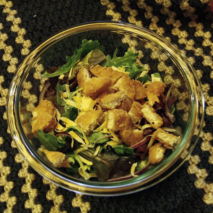 And Adding Chicken Nuggets To Your Own Bed Of Lettuce Makes For A Great Chicken Salad