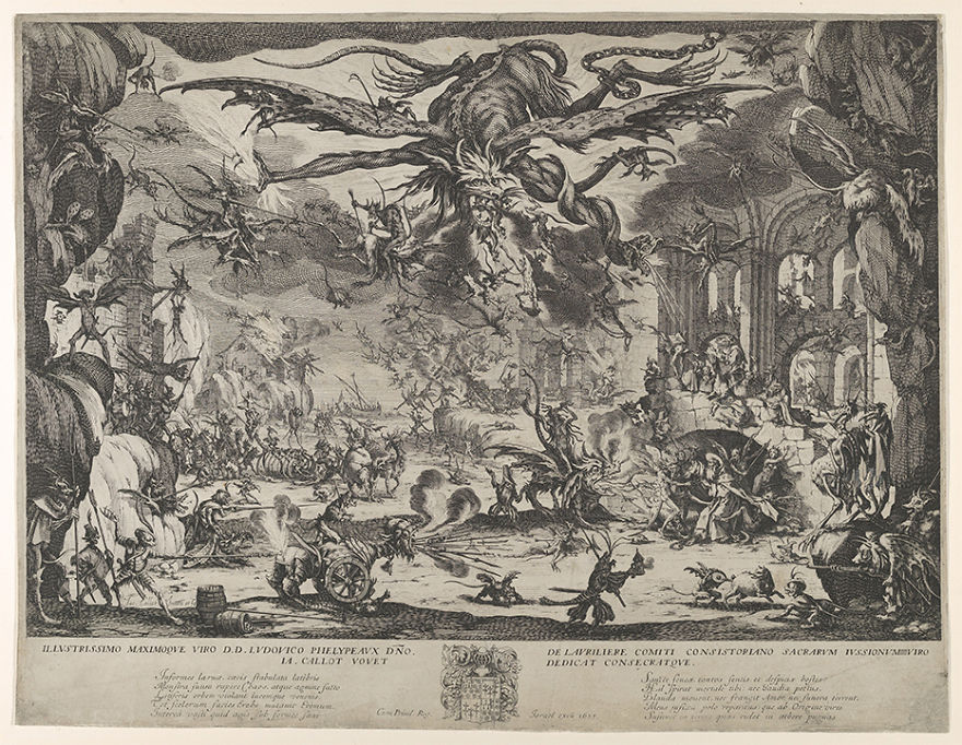 Jacques Callot (1592-1635) The Temptation Of St. Anthony, 1635