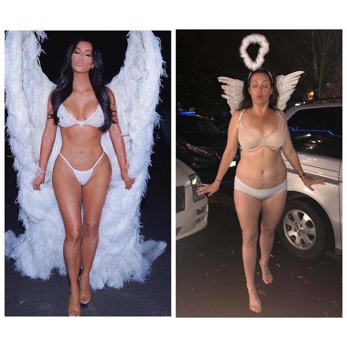 When Your Sister Books The Job You’ve Always Wanted So You Dress Like An Angel In A Car Park To Get Over It.
#celestechallengeaccepted
#celestebarber
#funny
#kimkardashian
