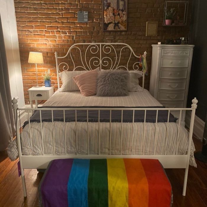 This Room Was Finished Off Perfectly By Adding The White Dresser From A Stoop Of Ours Last Week. Happy Pride Week! #stoopingsuccess