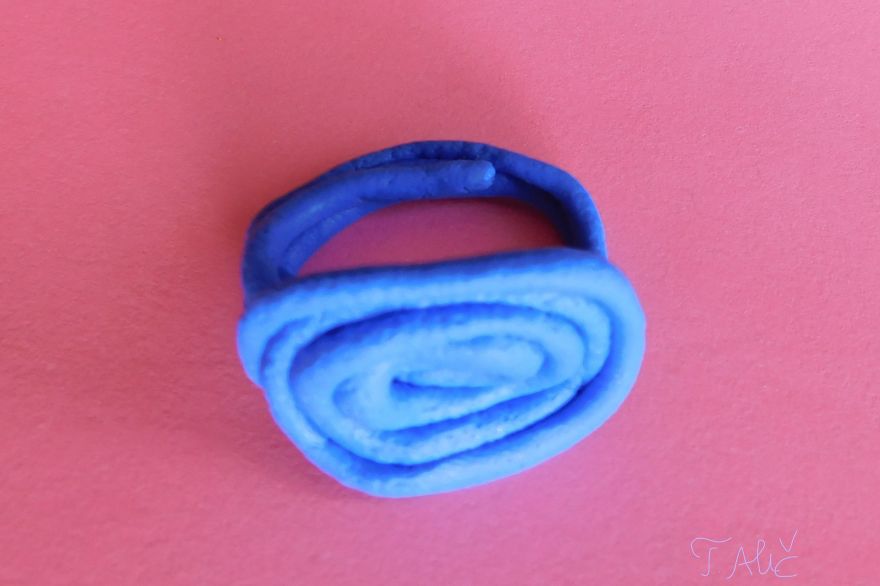 Handmade Ring In Blue Color