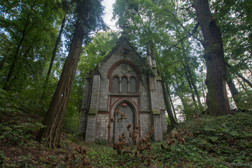 I Found A Beautiful Grave Chapel In The Forest, Poland