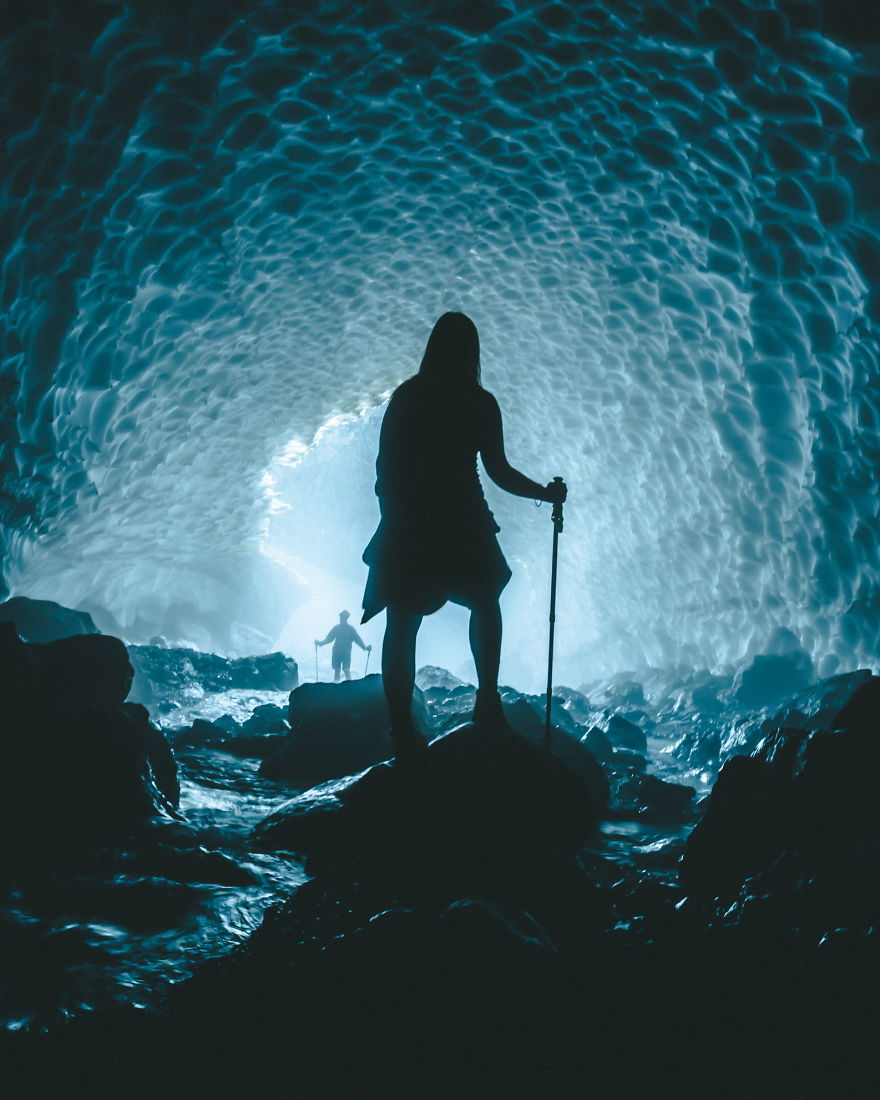Exploring The Ice Cave