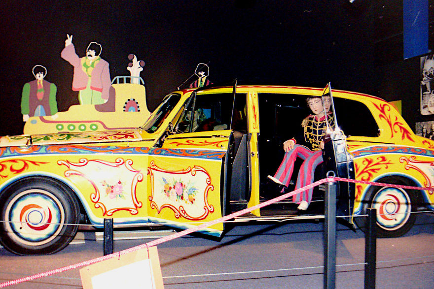 Sculpture Of John Lennon Sitting In His Phantom V Rolls Royce, Museum Display