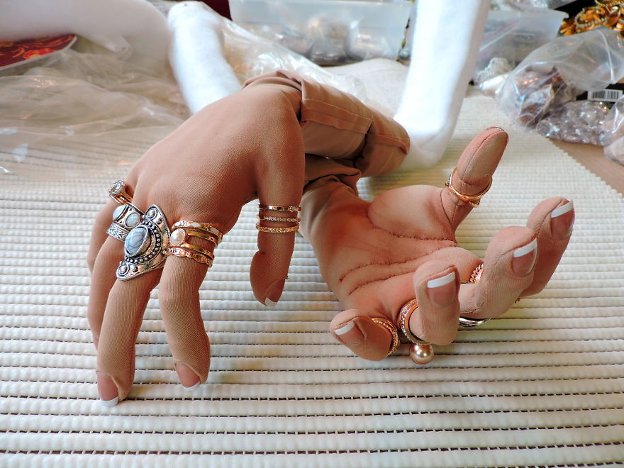 Details Of Some Articulated Hands In My Studio