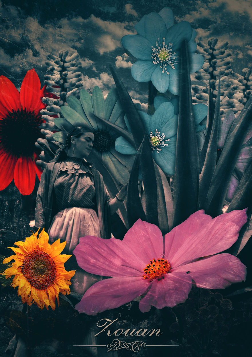 Frida Kahlo's Flower Garden
- Photo Art By Zouan Kourtis