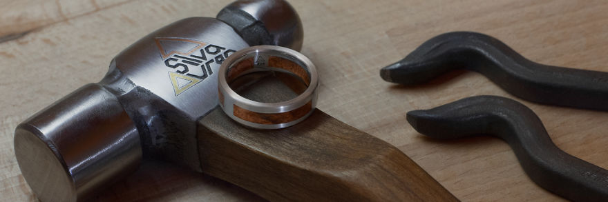 Handcrafting The 'Silva Fenestra' Ring Out Of Amboyna Wood And Sterling Silver