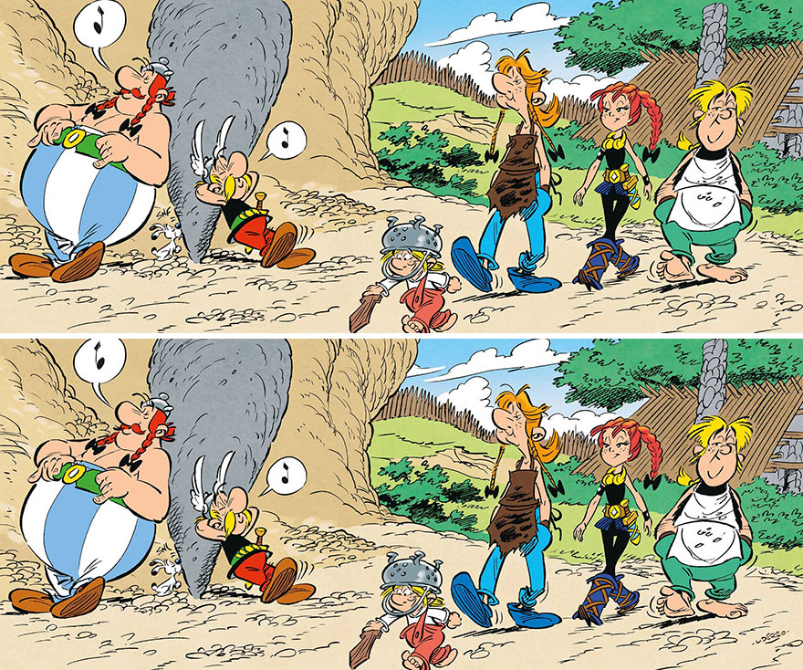 "Asterix & Obelix" (11 Differences)