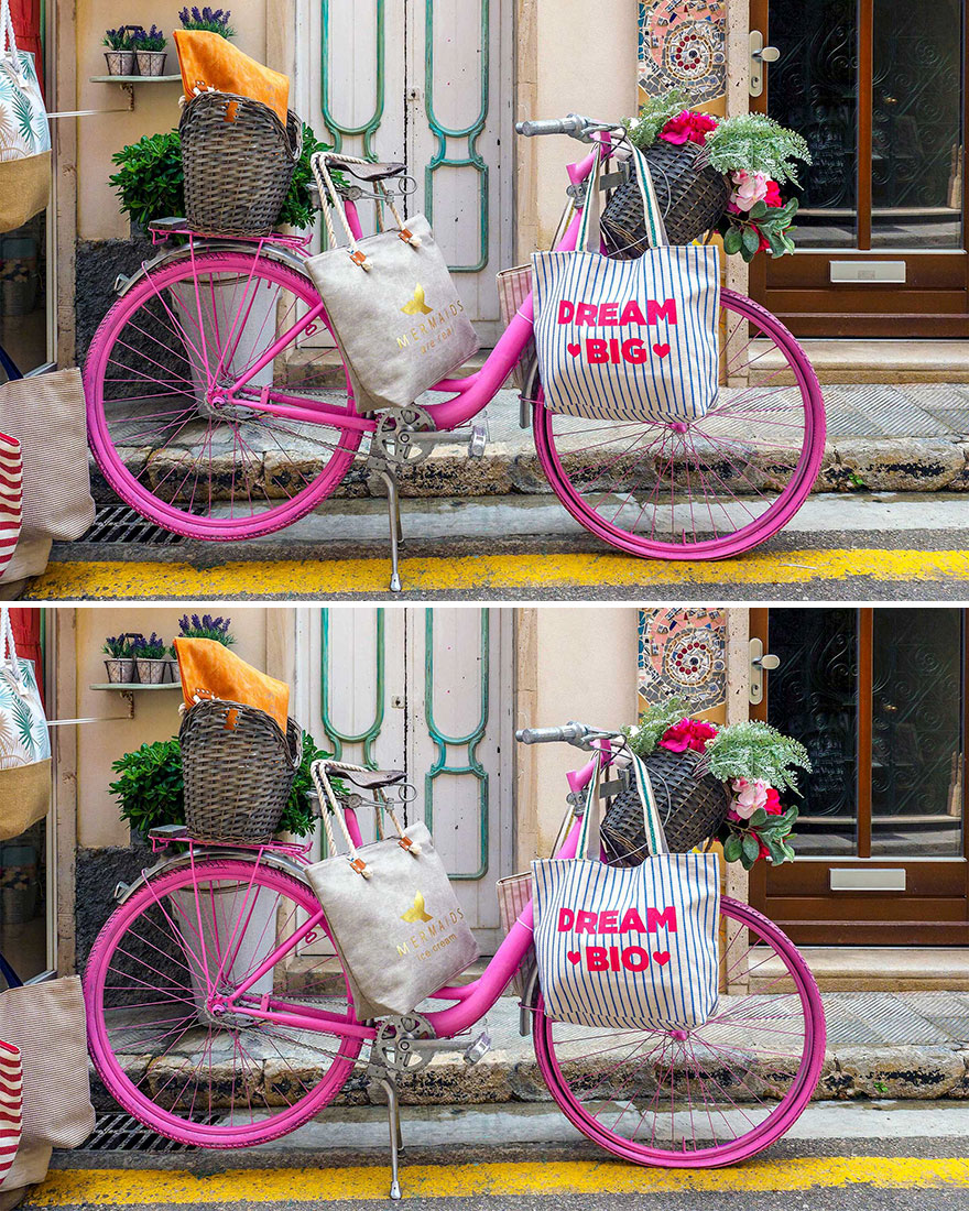 Bicycle On The Street (12 Differences)