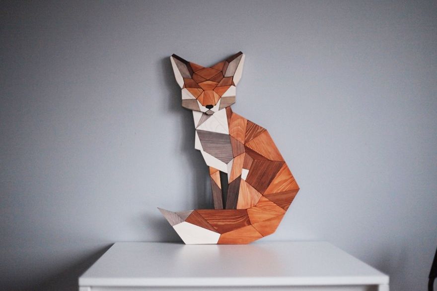 I Made A Wooden Fox Based On Grandfather's Sketch