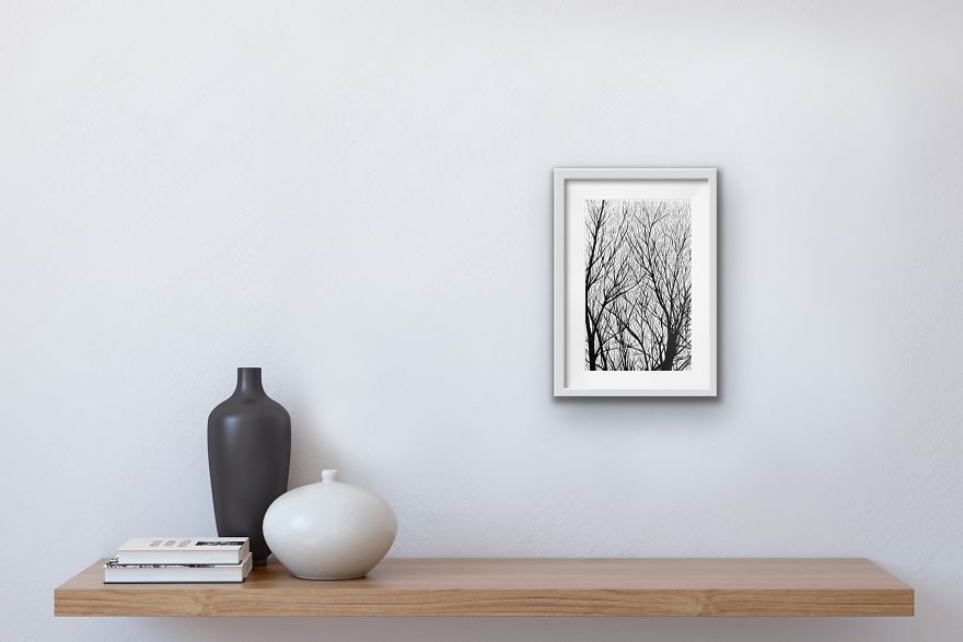 Linocut "Trees" Linocut "Trees"