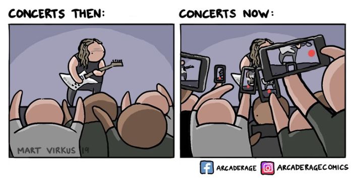 Concerts Then vs. Now