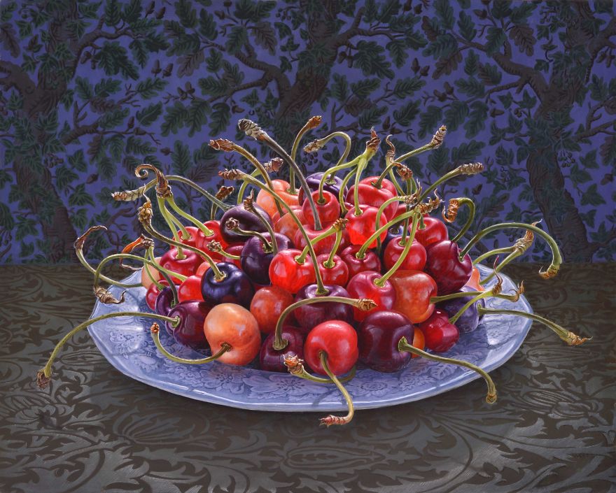 Cherries (16 x 20, Oil On Panel, 2020)