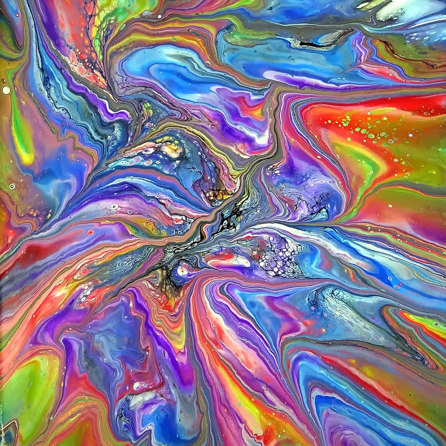 Rainbow Land 🌈 ~ ~ Wrecked Bloom Technique ~ Paint #withme Rainbow Land 🌈 ~ ~ Wrecked Bloom Technique ~ Paint #withme