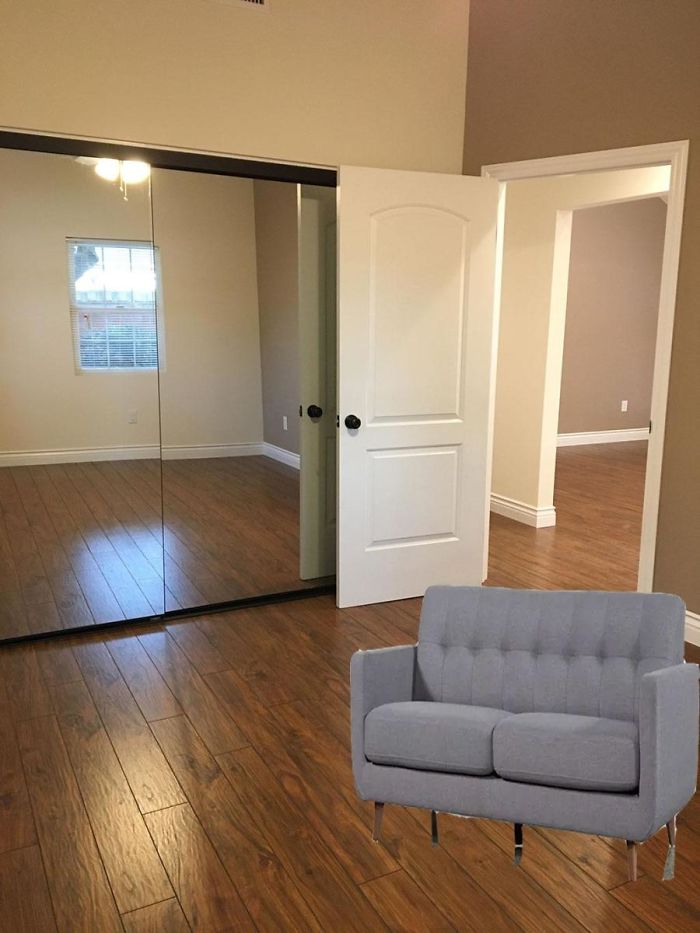 This House Listing Is Photoshopped So Badly, People Are "Improving" It In The Comments