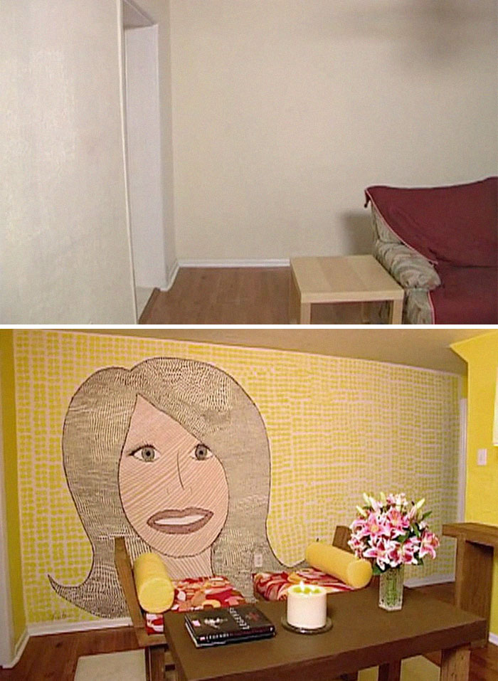 Room Decorated With The Designer's Actual Face