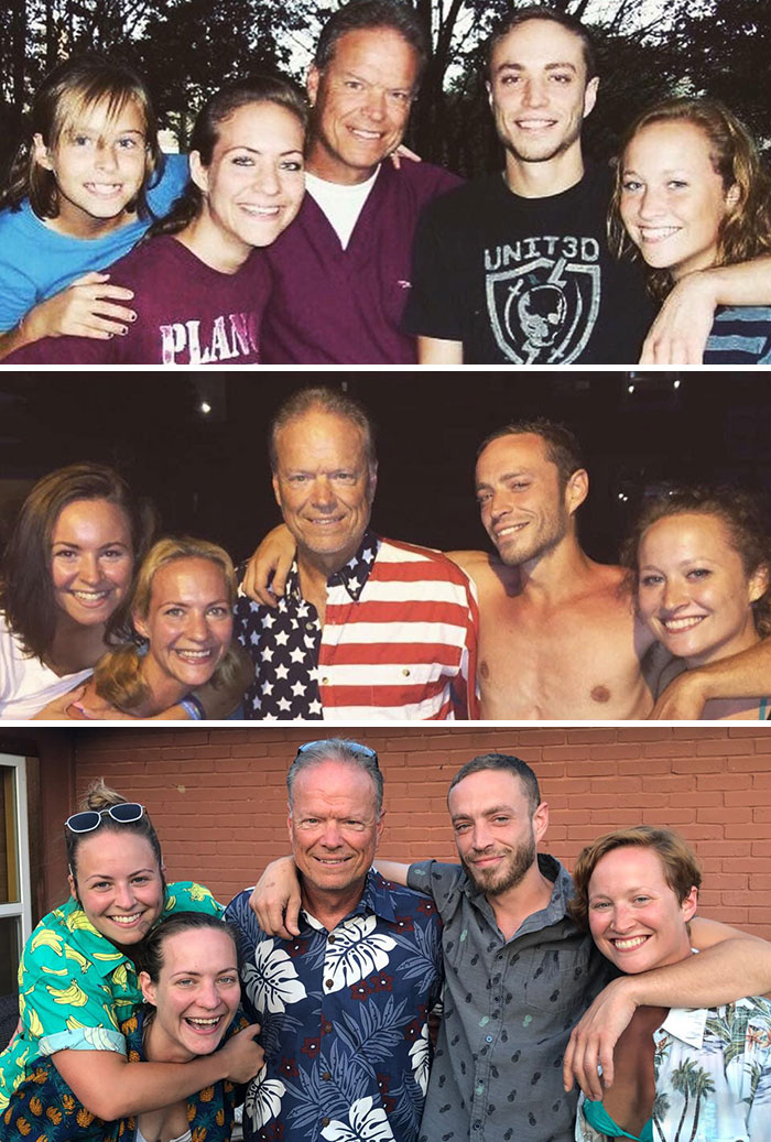 Recreated This Photo For A Third Time! Not Sure How Many More Times We’ll Do It. 8 Years Between The Top Two And About 3 Years Between The Bottom Two