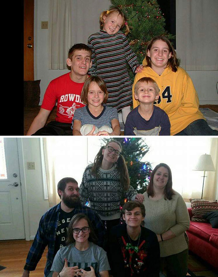 Christmas 2004/2017 With My Siblings And Cousins
