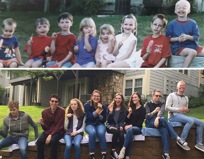 Me And My Cousins. Same Place, 13 Years Later