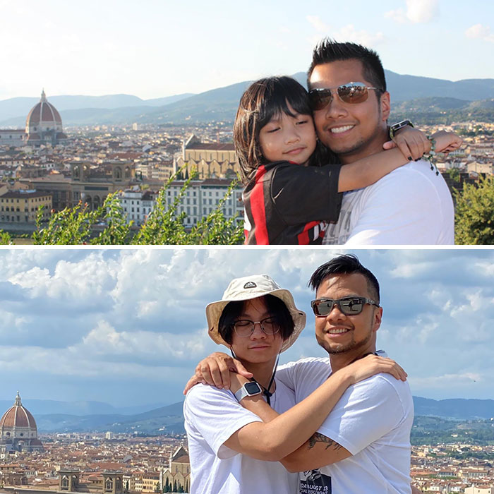Back In Florence, 10 Years Later. My Boy Will Be Taller Than Me Soon
