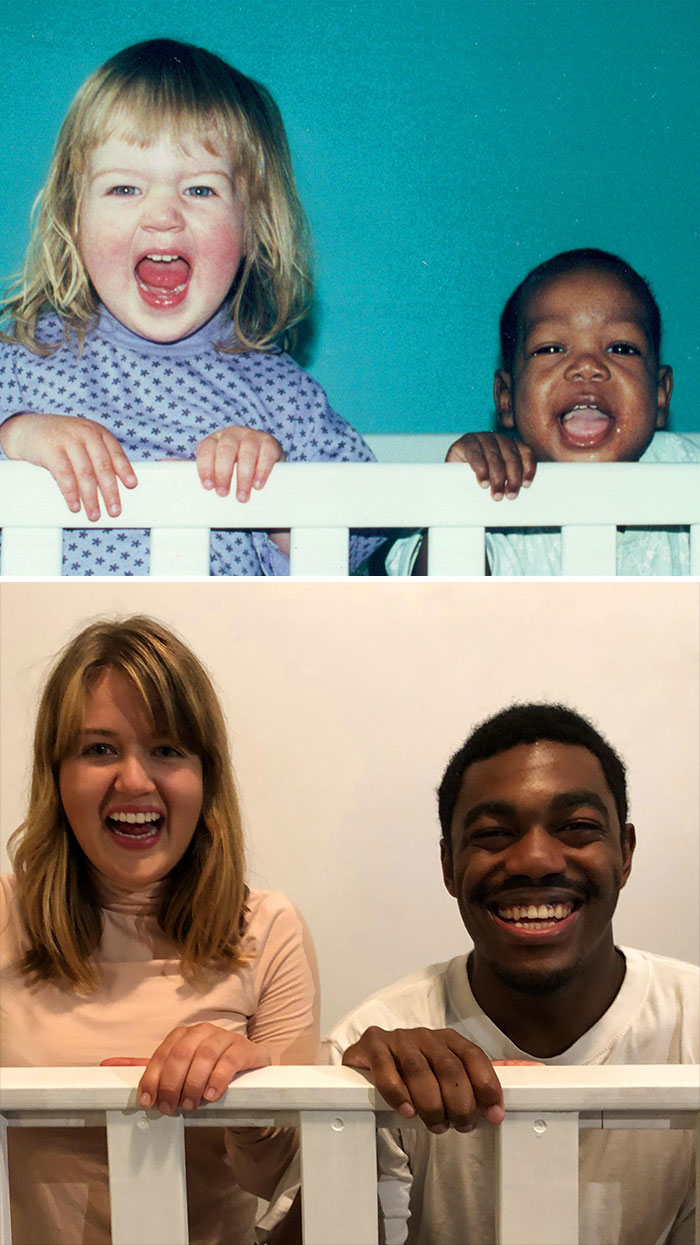 My Sister And I Recreated Our First Picture Together