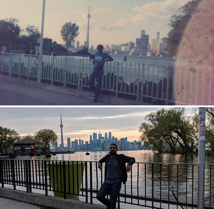 Center Island, Toronto. Top Pic Is My Dad In 1988 Bottom Is Me In 2019