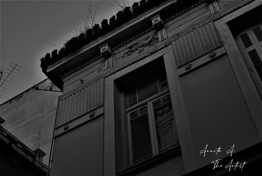 "Athens In Black And White During Lockdown" By Annita A.