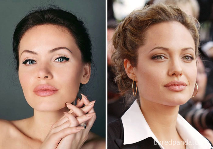 Look-Alike And Angelina Jolie