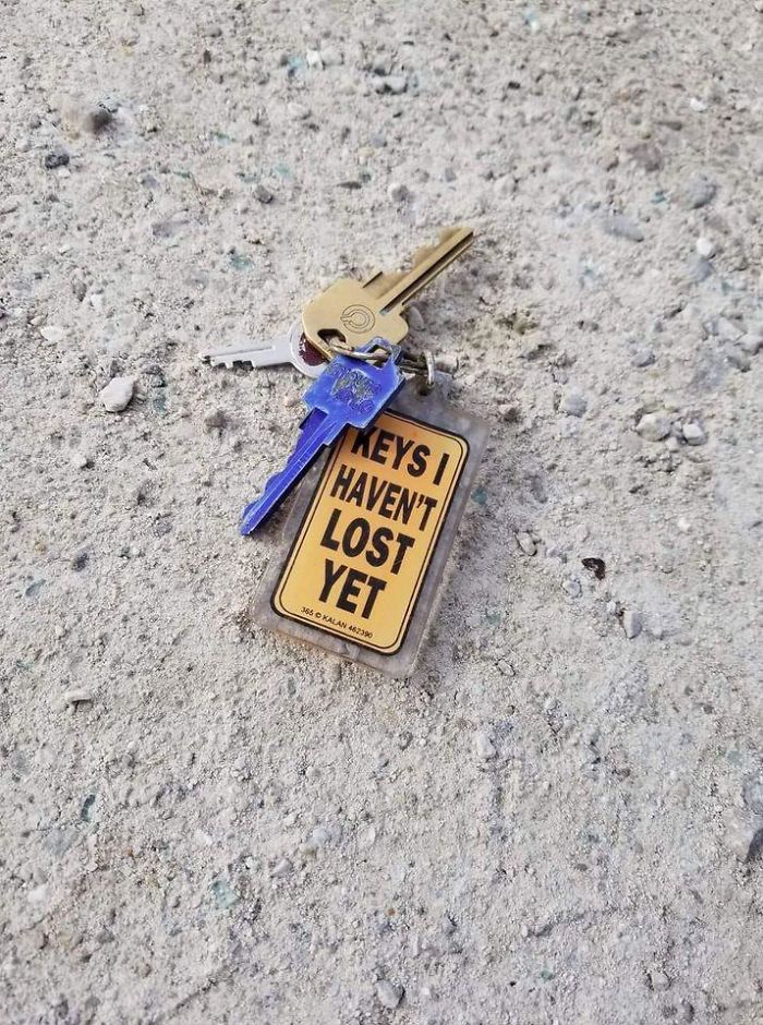 I Found These Keys On A Trail I Was Hiking. The Irony Was Not Lost On Me