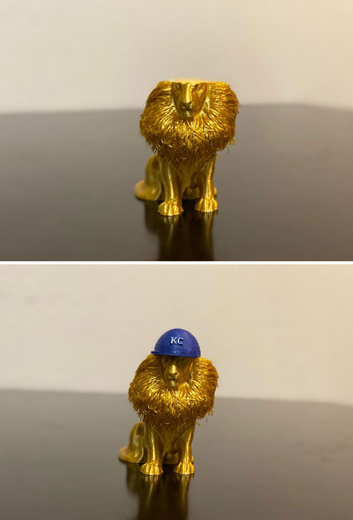 I Ran Out Of Filament During A Print, And As A Royals Fan I Decided To Make The Best Of A Bad Situation. Result Is Even Better Than Expected