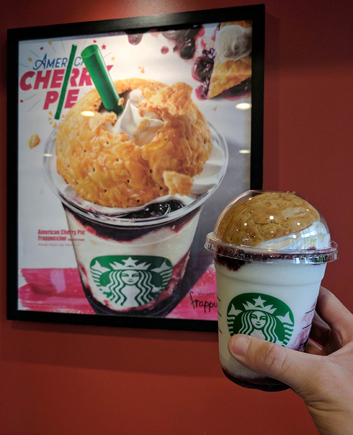 American Cherry Pie Frapuccino In Japan