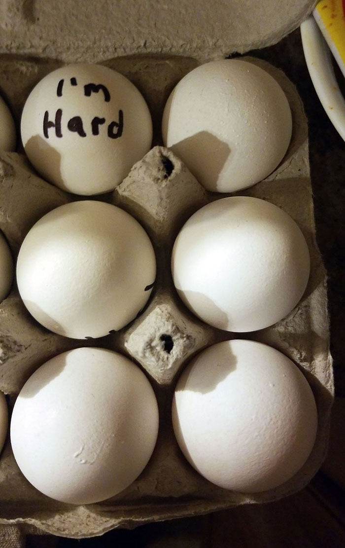 My Wife Asked Me To Make Sure It Was Obvious Which Eggs Were Hard-Boiled