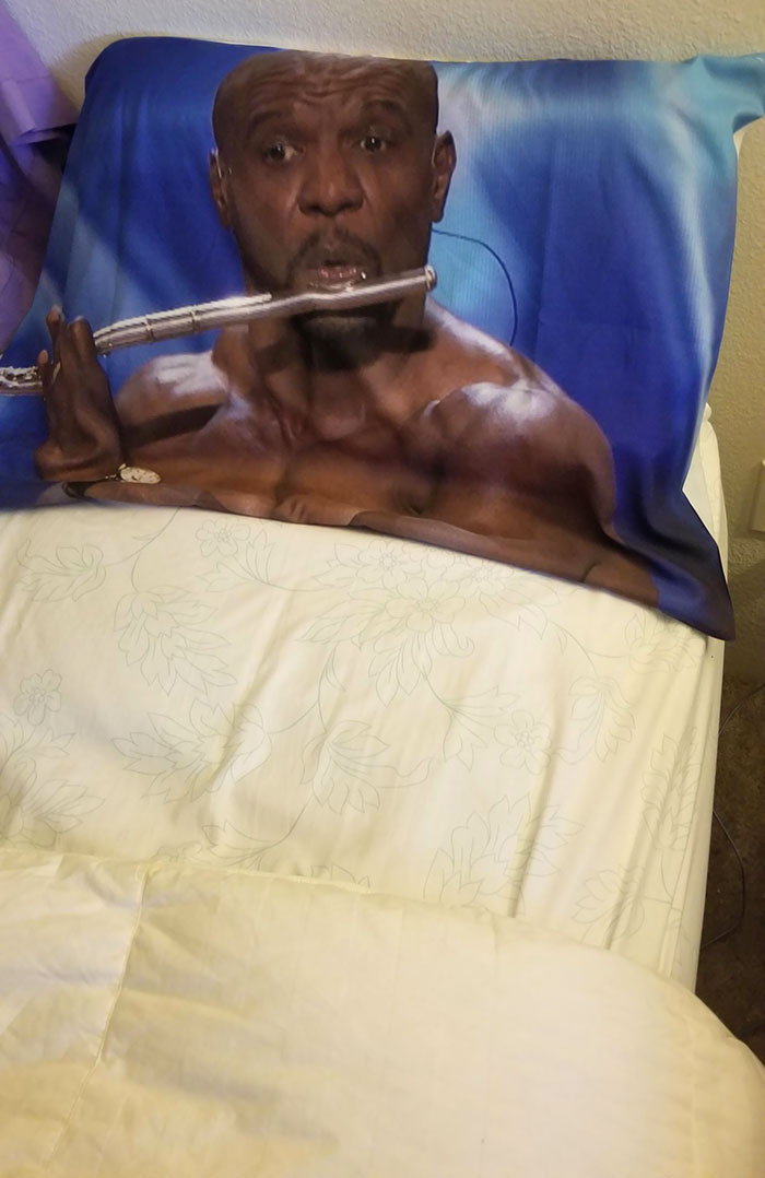 My GF Asked Me To Get Terry Crews In Bed With Her, So I Got This Pillowcase Made