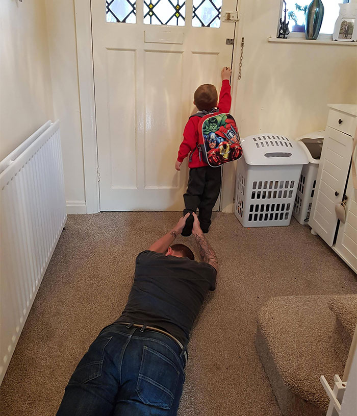 My Son's First Day At School Today. I Handled It Really Well