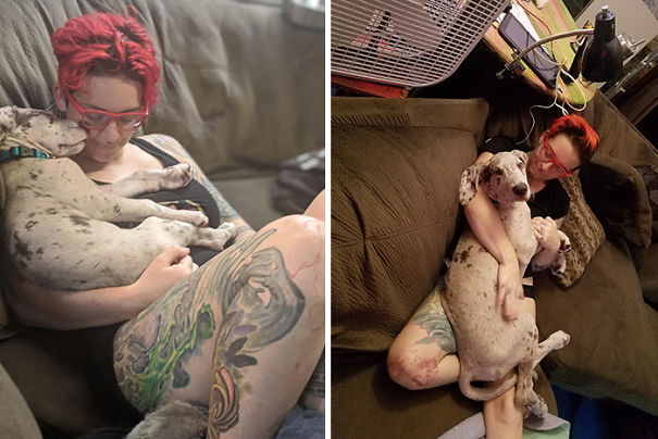 Then & Now, 6 Weeks Apart