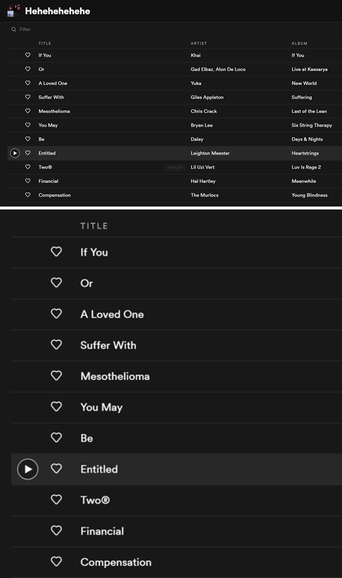 My Wife Told Me To Check Out The New Playlist She Made Me