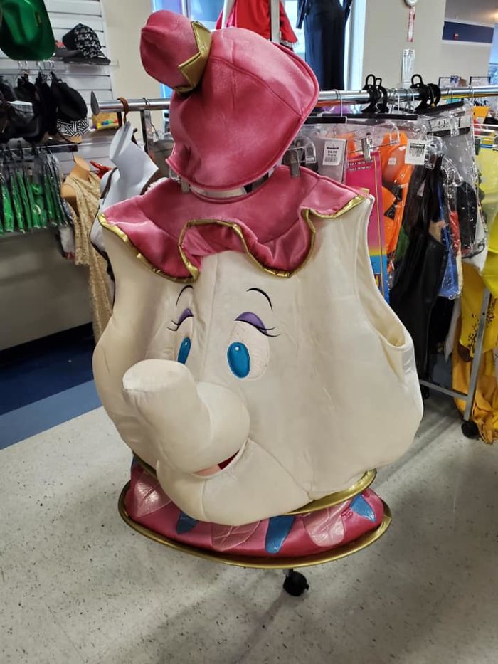 Mrs. Potts! I Loved Finding This Costume. She Did Not Come Home With Me. It Was An Adult Costume And Was Great Quality And Very Heavy! Found At Goodwill In Spokane Wa