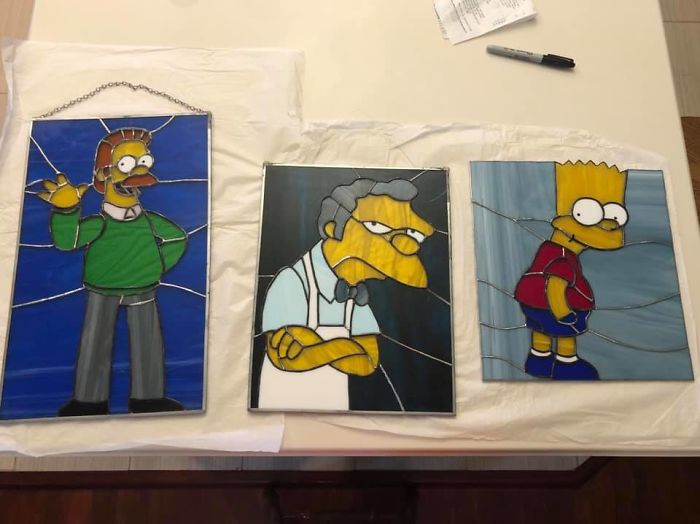 The Artist Made These In High School 15 Years Ago And No Longer Does Stained Glass