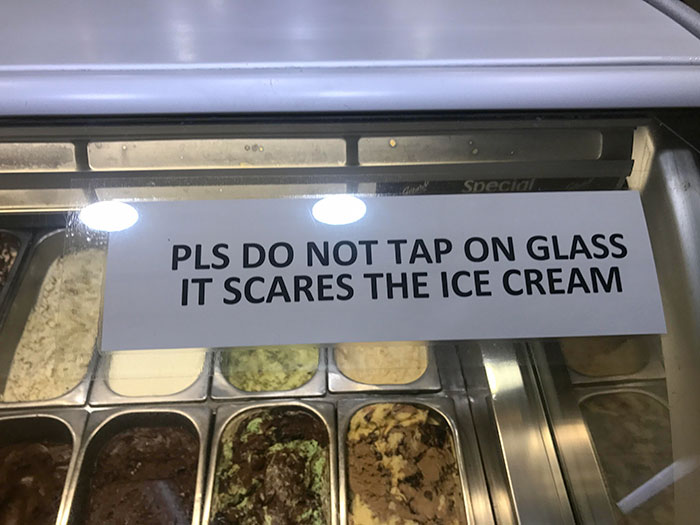 This Sign I Found At An Ice Cream Shop In Amman, Jordan