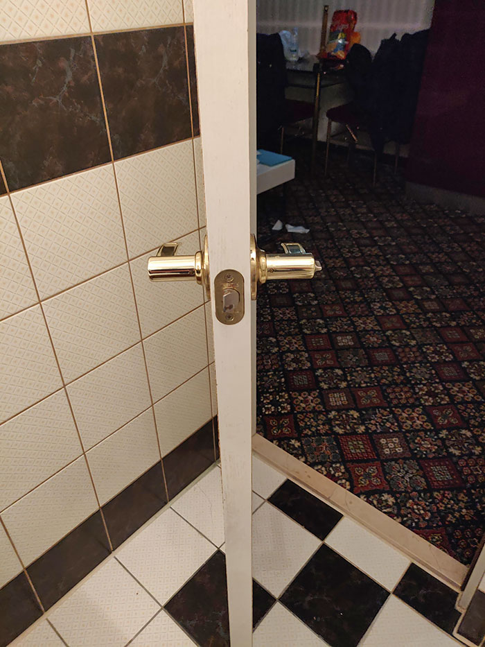 You Can Only Lock The Bathroom Door In This Hotel From The Outside