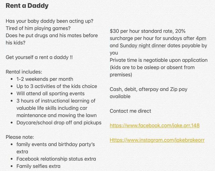 There's A Guy Who Offers “Daddying” Services To Single Moms For $30/Hour