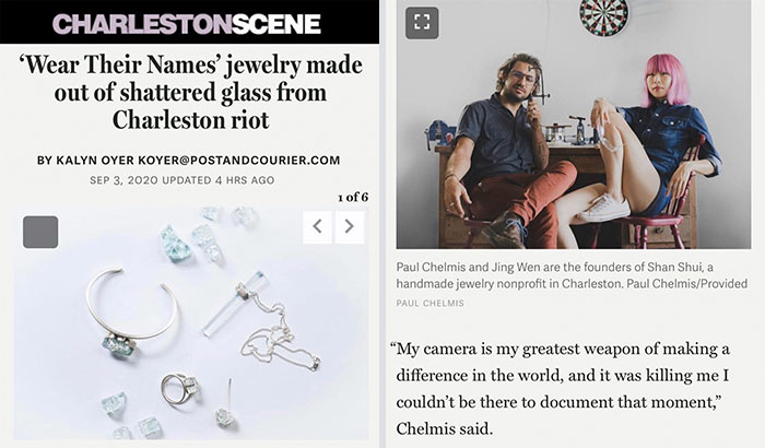 Couple Receives Huge Backlash After Releasing ‘Wear Their Names' Jewelry Made Out Of Shattered Glass From Charleston Riot
